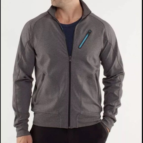 lululemon athletica Other - Lululemon Men’s Trainer Jacket in Heathered Soot Sz XL